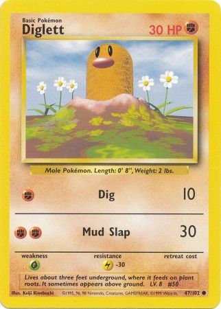 Diglett (47/102) [Base Set Unlimited] | Exor Games Bridgewater