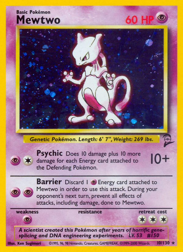 Mewtwo (10/130) [Base Set 2] | Exor Games Bridgewater