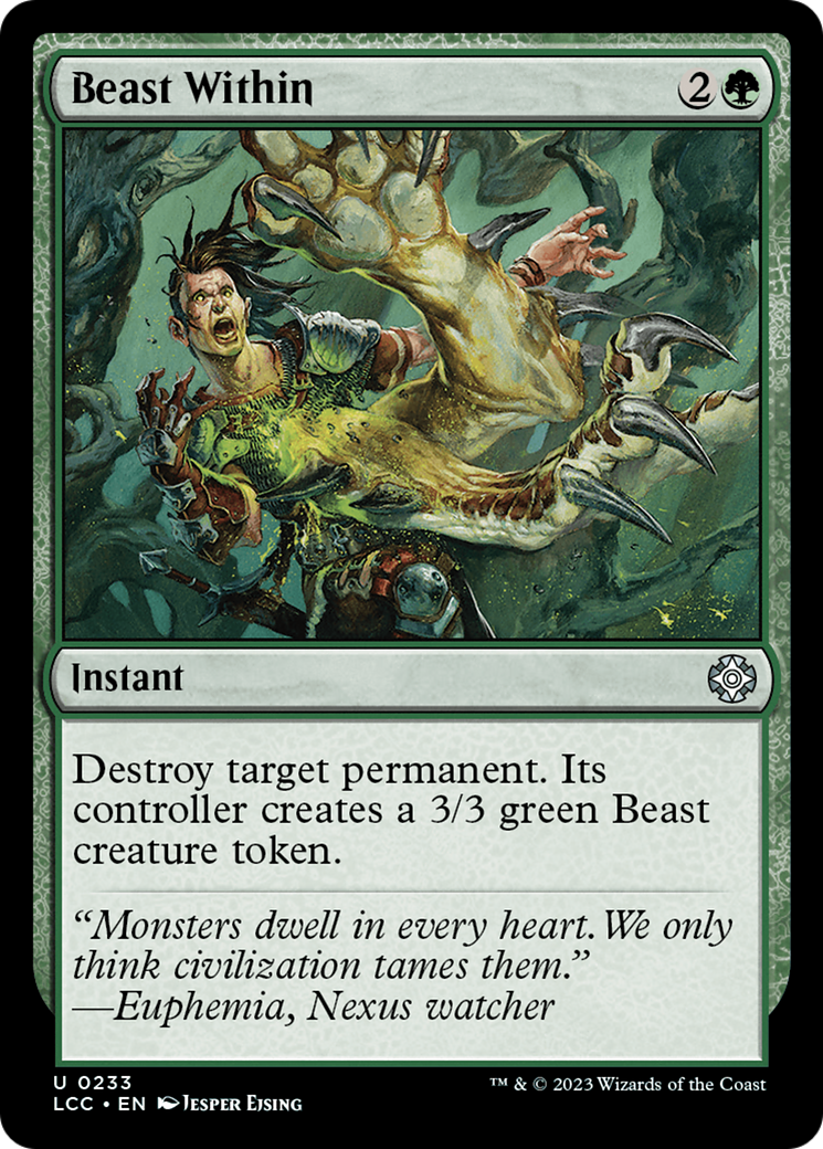 Beast Within [The Lost Caverns of Ixalan Commander] | Exor Games Bridgewater