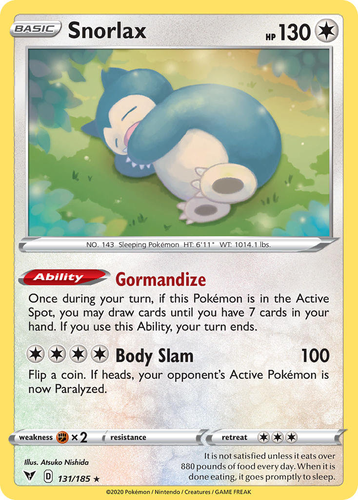 Snorlax (131/185) [Sword & Shield: Vivid Voltage] | Exor Games Bridgewater
