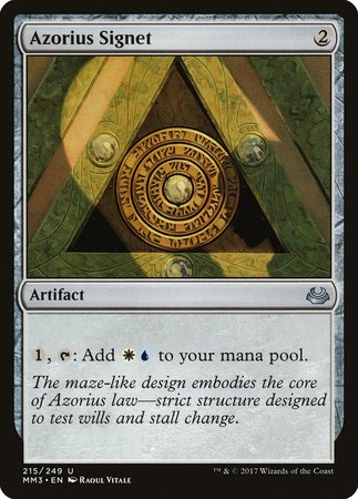 Azorius Signet [Modern Masters 2017] | Exor Games Bridgewater