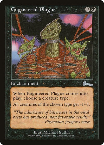 Engineered Plague [Urza's Legacy] | Exor Games Bridgewater