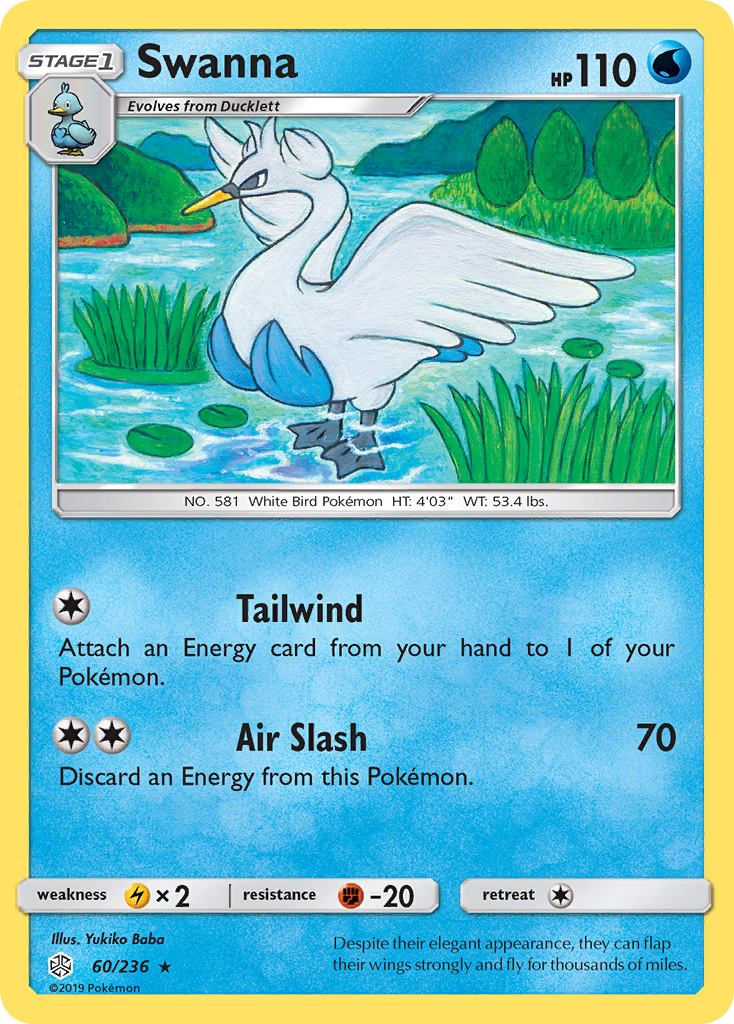 Swanna (60/236) [Sun & Moon: Cosmic Eclipse] | Exor Games Bridgewater