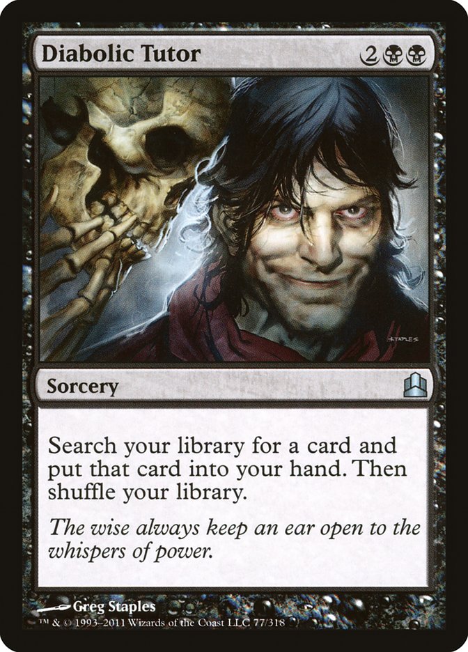 Diabolic Tutor [Commander 2011] | Exor Games Bridgewater