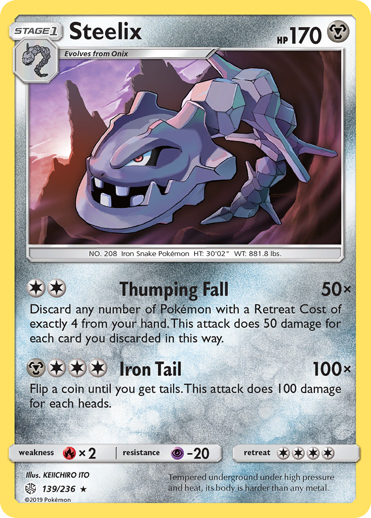 Steelix (139/236) [Sun & Moon: Cosmic Eclipse] | Exor Games Bridgewater