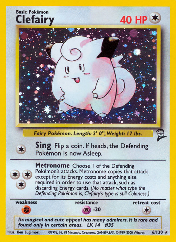 Clefairy (6/130) [Base Set 2] | Exor Games Bridgewater