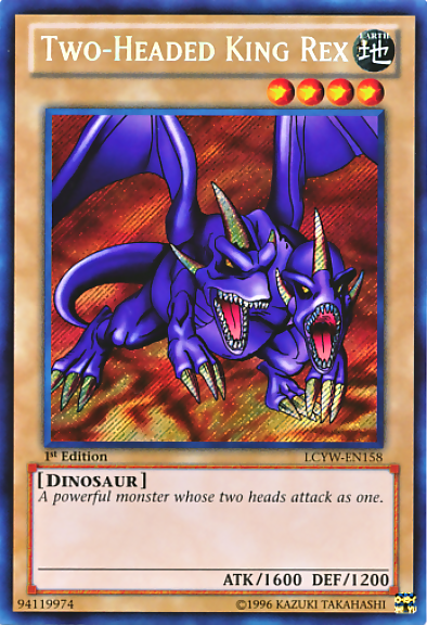 Two-Headed King Rex [LCYW-EN158] Secret Rare | Exor Games Bridgewater