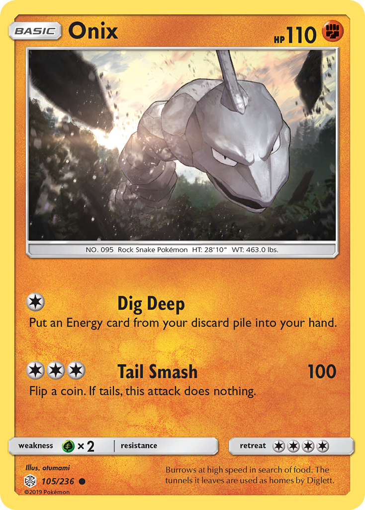 Onix (105/236) [Sun & Moon: Cosmic Eclipse] | Exor Games Bridgewater