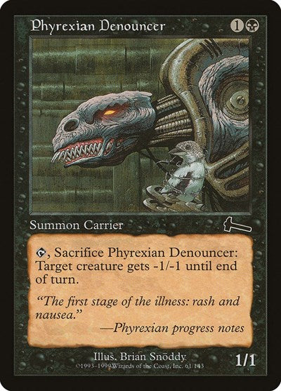 Phyrexian Denouncer [Urza's Legacy] | Exor Games Bridgewater