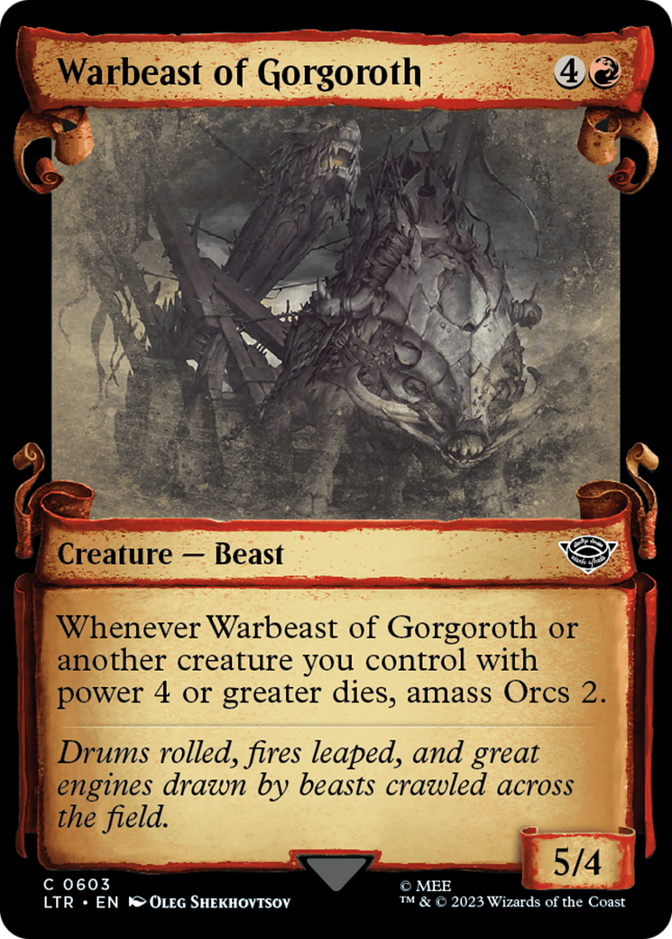 Warbeast of Gorgoroth [The Lord of the Rings: Tales of Middle-Earth Showcase Scrolls] | Exor Games Bridgewater