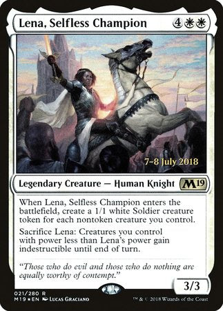 Lena, Selfless Champion [Core Set 2019 Promos] | Exor Games Bridgewater