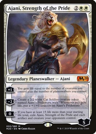 Ajani, Strength of the Pride [Core Set 2020 Promos] | Exor Games Bridgewater