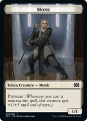 Boar // Monk Double-sided Token [Double Masters 2022 Tokens] | Exor Games Bridgewater