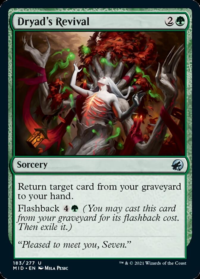 Dryad's Revival [Innistrad: Midnight Hunt] | Exor Games Bridgewater