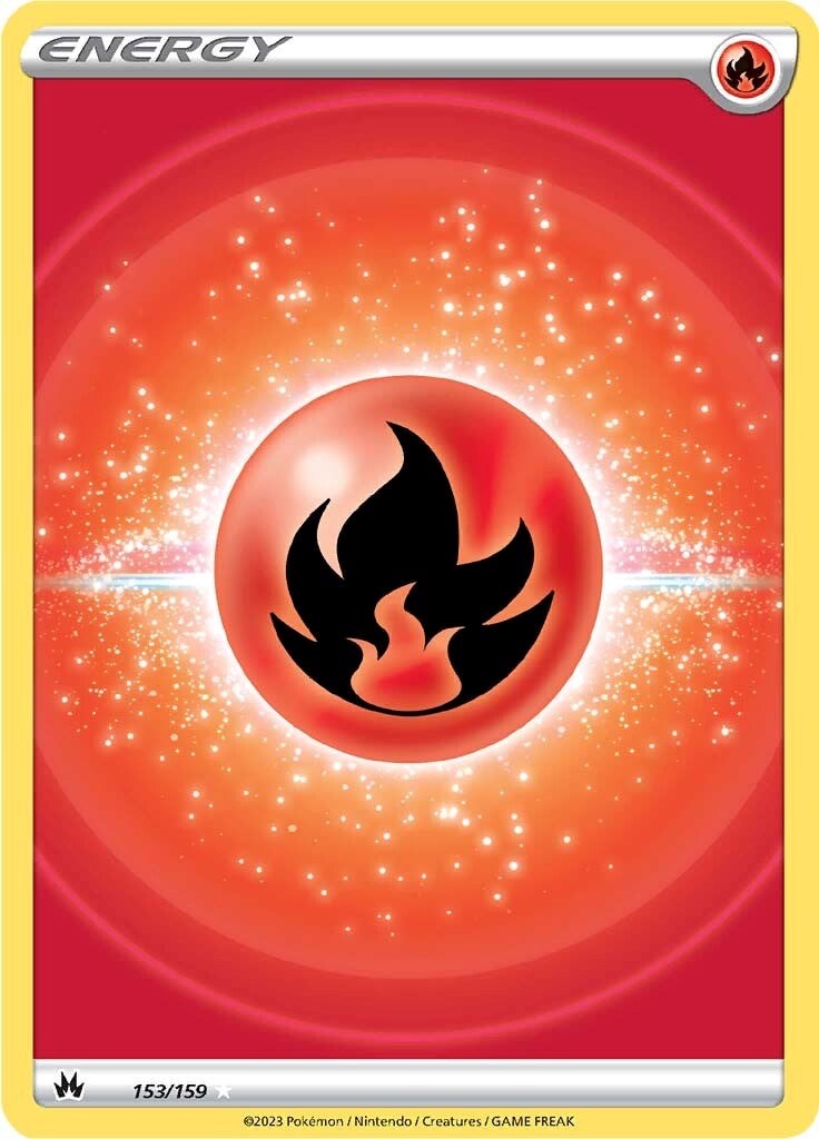 Fire Energy (153/159) (Texture Full Art) [Sword & Shield: Crown Zenith] | Exor Games Bridgewater