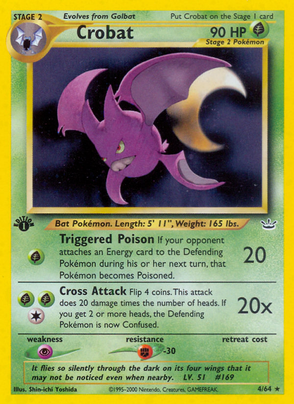 Crobat (4/64) [Neo Revelation 1st Edition] | Exor Games Bridgewater