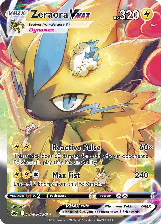 Zeraora VMAX (GG42/GG70) [Sword & Shield: Crown Zenith] | Exor Games Bridgewater