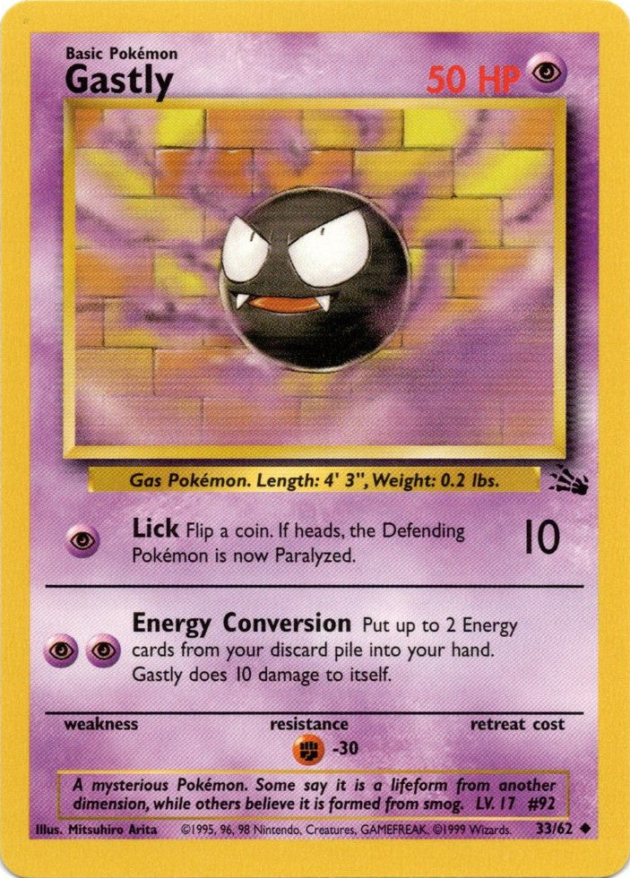 Gastly (33/62) [Fossil Unlimited] | Exor Games Bridgewater