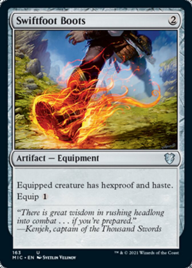 Swiftfoot Boots [Innistrad: Midnight Hunt Commander] | Exor Games Bridgewater