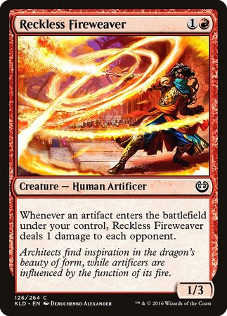 Reckless Fireweaver [Kaladesh] | Exor Games Bridgewater