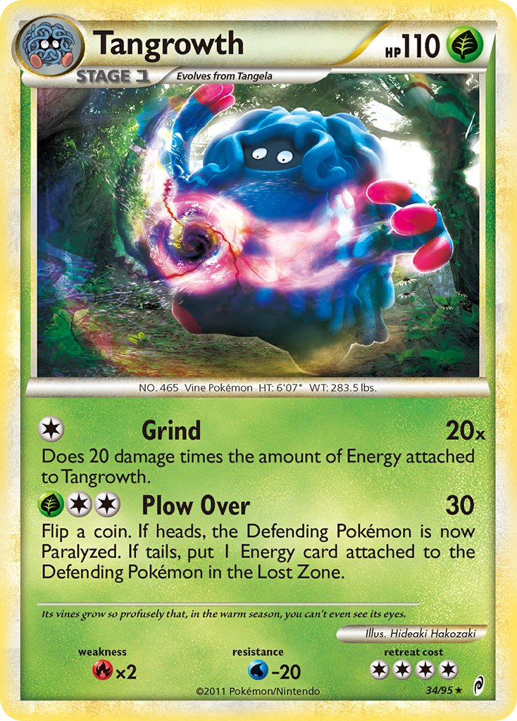 Tangrowth (34/95) (Theme Deck Exclusive) [HeartGold & SoulSilver: Call of Legends] | Exor Games Bridgewater