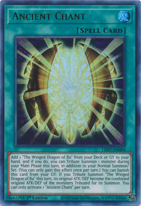 Ancient Chant [LED7-EN004] Ultra Rare | Exor Games Bridgewater