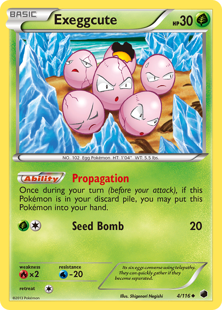 Exeggcute (4/116) [Black & White: Plasma Freeze] | Exor Games Bridgewater