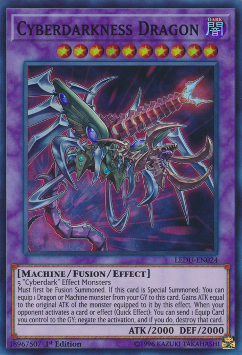 Cyberdarkness Dragon [LEDU-EN024] Super Rare | Exor Games Bridgewater