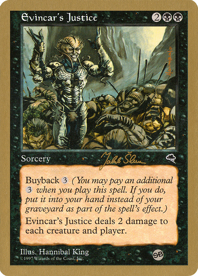 Evincar's Justice (Jakub Slemr) (SB) [World Championship Decks 1999] | Exor Games Bridgewater