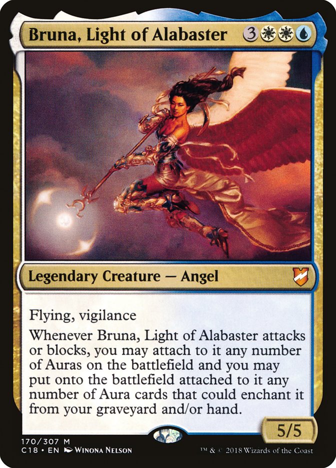 Bruna, Light of Alabaster (Oversized) [Commander 2018 Oversized] | Exor Games Bridgewater