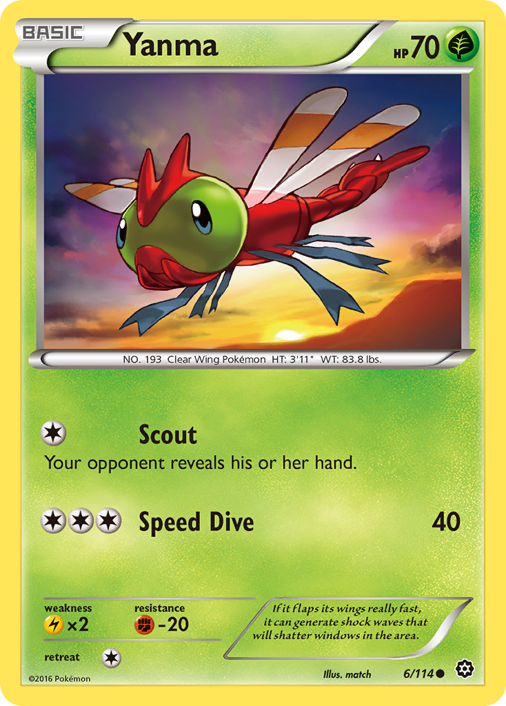 Yanma (6/114) [XY: Steam Siege] | Exor Games Bridgewater