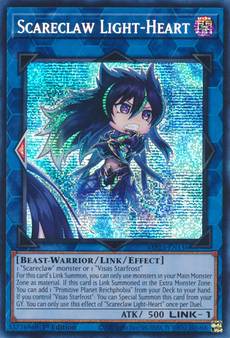 Scareclaw Light-Heart [MP23-EN136] Prismatic Secret Rare | Exor Games Bridgewater