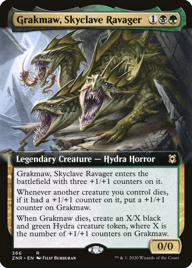 Grakmaw, Skyclave Ravager (Extended Art) [Zendikar Rising] | Exor Games Bridgewater