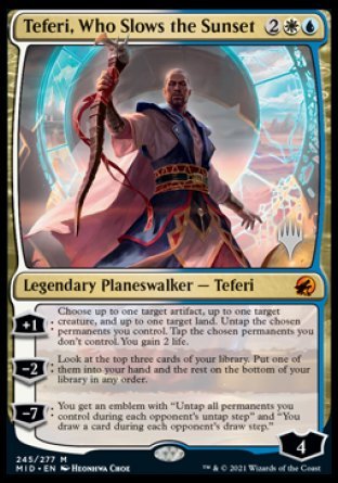 Teferi, Who Slows the Sunset (Promo Pack) [Innistrad: Midnight Hunt Promos] | Exor Games Bridgewater