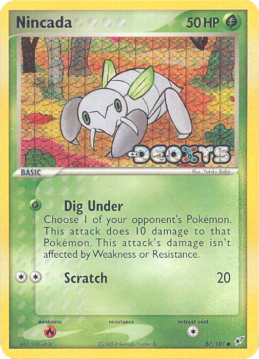 Nincada (67/107) (Stamped) [EX: Deoxys] | Exor Games Bridgewater