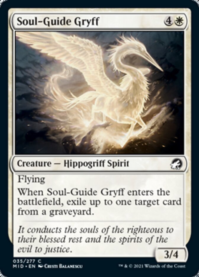 Soul-Guide Gryff [Innistrad: Midnight Hunt] | Exor Games Bridgewater