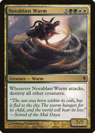 Novablast Wurm [Worldwake] | Exor Games Bridgewater