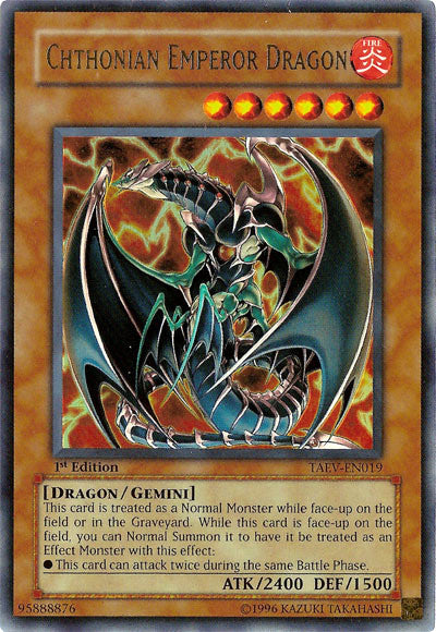 Chthonian Emperor Dragon [TAEV-EN019] Ultra Rare | Exor Games Bridgewater