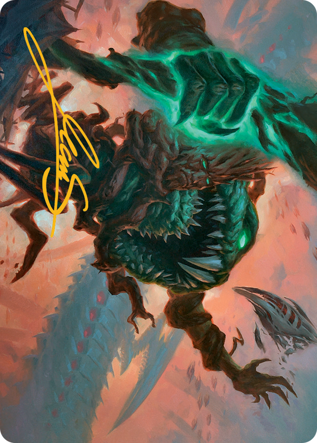 Yargle and Multani Art Card (Gold-Stamped Signature) [March of the Machine Art Series] | Exor Games Bridgewater