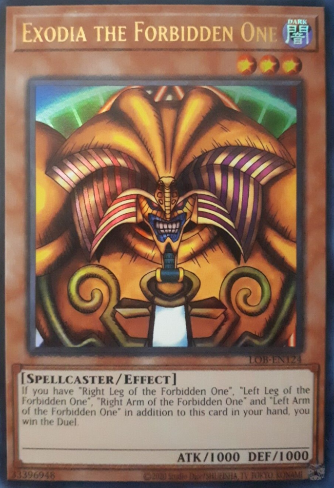 Exodia the Forbidden One (25th Anniversary) [LOB-EN124] Ultra Rare | Exor Games Bridgewater