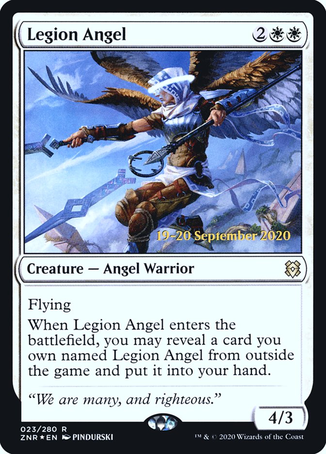 Legion Angel  [Zendikar Rising Prerelease Promos] | Exor Games Bridgewater