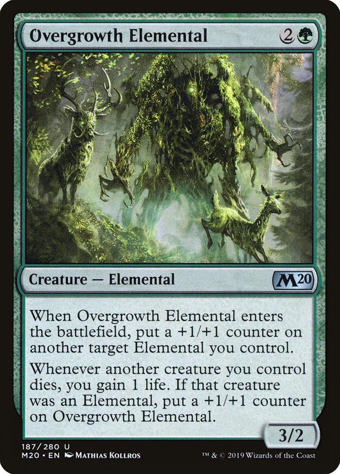 Overgrowth Elemental [Core Set 2020] | Exor Games Bridgewater