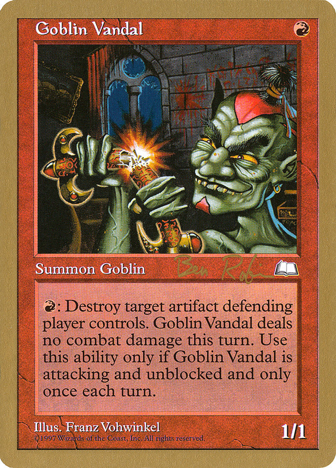 Goblin Vandal (Ben Rubin) [World Championship Decks 1998] | Exor Games Bridgewater