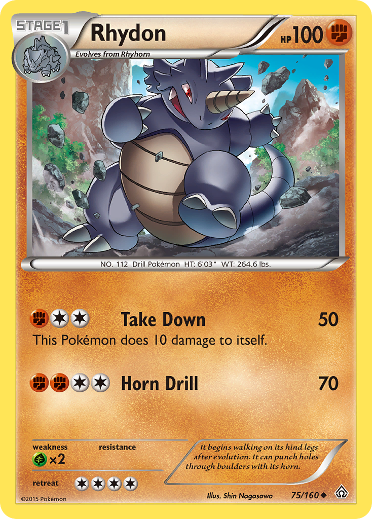 Rhydon (75/160) [XY: Primal Clash] | Exor Games Bridgewater