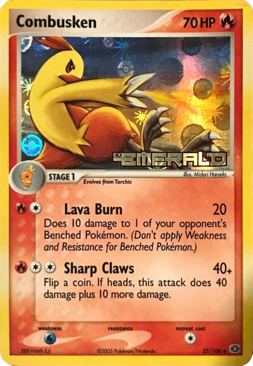 Combusken (25/106) (Stamped) [EX: Emerald] | Exor Games Bridgewater