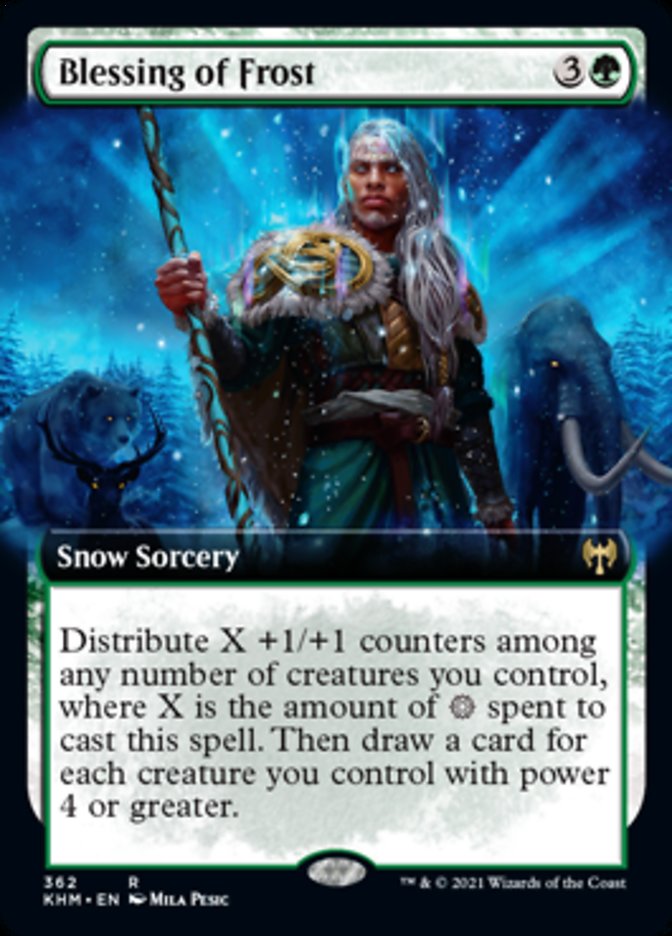 Blessing of Frost (Extended Art) [Kaldheim] | Exor Games Bridgewater