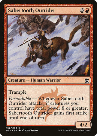 Sabertooth Outrider [Dragons of Tarkir] | Exor Games Bridgewater