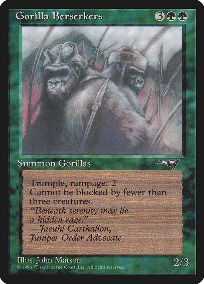 Gorilla Berserkers (Mouths Closed) [Alliances] | Exor Games Bridgewater