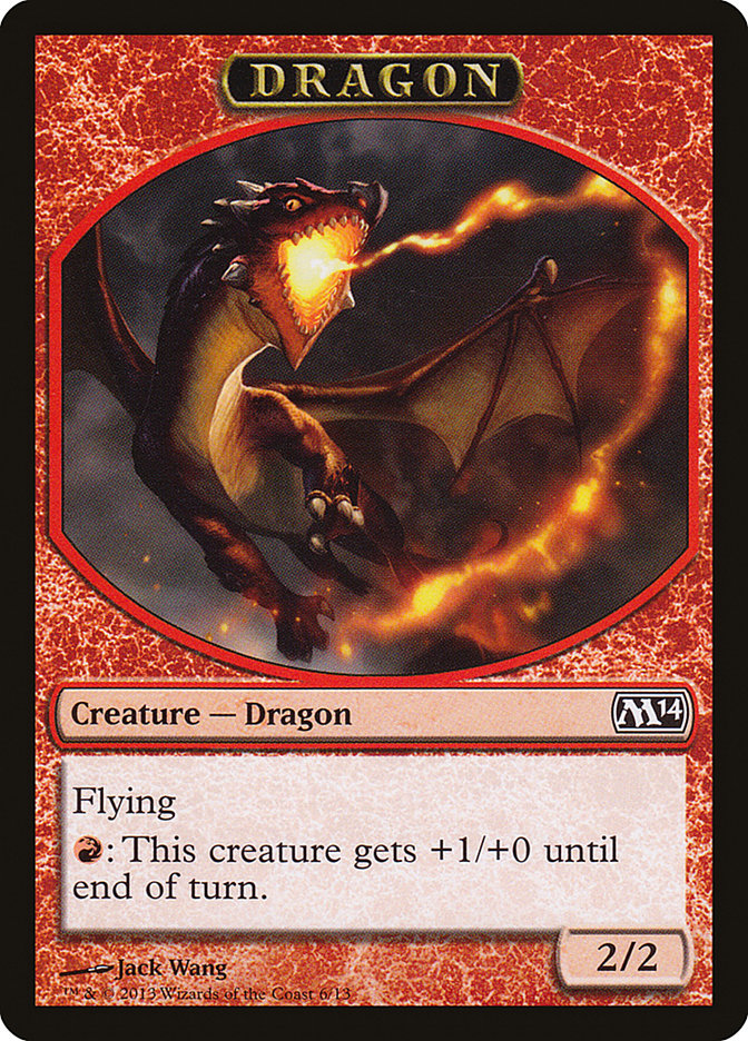 Dragon [Magic 2014 Tokens] | Exor Games Bridgewater