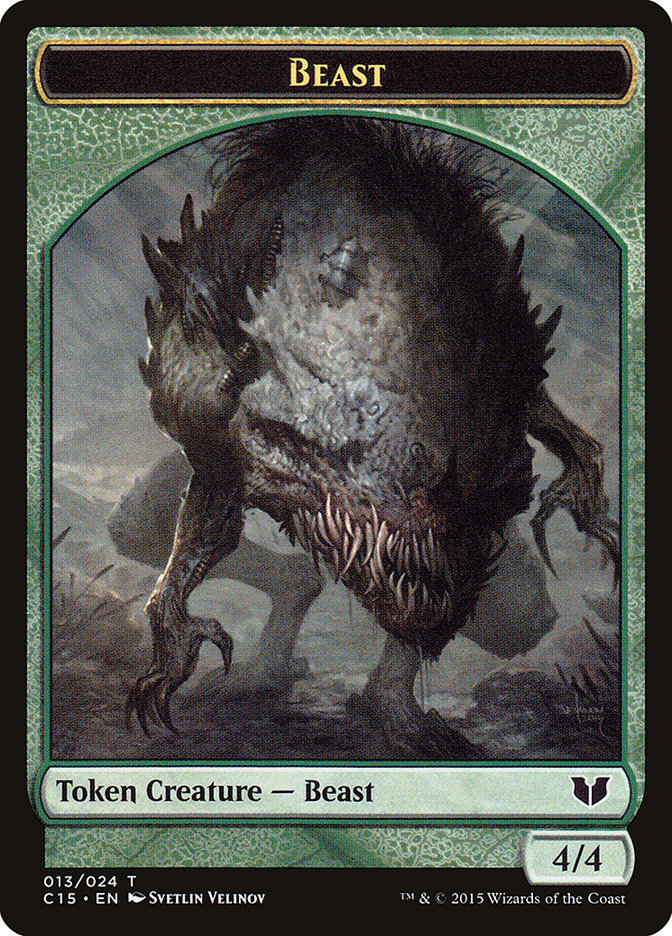 Beast // Snake (017) Double-Sided Token [Commander 2015 Tokens] | Exor Games Bridgewater